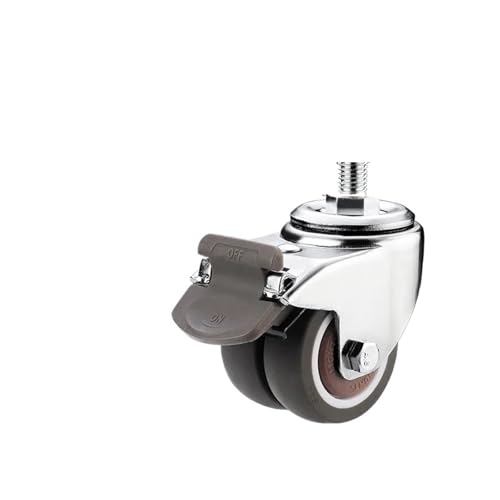 Bürostuhl Rollen 1PC Schwere Bürostuhl Räder 2 Zoll 10,0mm Schraube Rollen Nachttisch Möbel Universal Riemenscheiben Stumm Rad(Color05) von OPIGJUFD