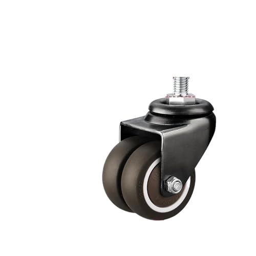 Bürostuhl Rollen 1PC Schwere Bürostuhl Räder 2 Zoll 10,0mm Schraube Rollen Nachttisch Möbel Universal Riemenscheiben Stumm Rad(Color06) von OPIGJUFD
