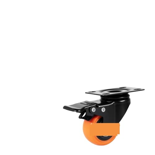 Bürostuhl Rollen 2/3/4/5/6-Zoll-Lenkplattenrollen, 4er-Set mit Feststellrollen for Wagen, Möbel, Werkbank(2 in) von OPIGJUFD