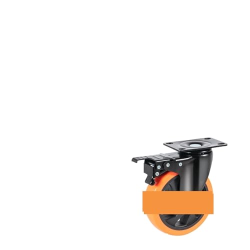 Bürostuhl Rollen 2/3/4/5/6-Zoll-Lenkplattenrollen, 4er-Set mit Feststellrollen for Wagen, Möbel, Werkbank(5 in) von OPIGJUFD