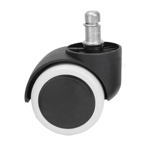 Bürostuhl Rollen 2 Zoll Ersatz-Schreibtischrollen mit weicher Dämpfung for den Arbeits-Gaming-Stuhl, strapazierfähig und sicher rollend, Büro-Hardware(1PCS-White) von OPIGJUFD