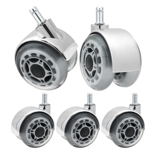 Bürostuhl Rollen 5 stücke 3 Zoll Universal Swivel Caster Räder Ersatz Gaming Stuhl Büro Rollen Trolley Möbel Hardware von OPIGJUFD