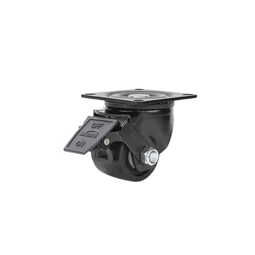 Bürostuhl Rollen Universal-Lenkrollen, Tragkraft 800 kg, Möbelräder, geräuscharm, Trolley-Rad for Tisch, Stuhl und Sofa, mit Seitenbremse(Brake wheel-B,3 Inch) von OPIGJUFD