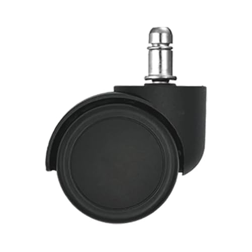 Bürostuhl Rollen Universalräder, Bürostuhl, Drehgelenk, 2-Zoll-Feder-Silent-Rolle(2 inch black) von OPIGJUFD