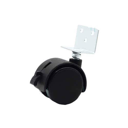 Bürostuhl Rollen Warenkorb Rollen Schwarz Stille Schwenk Platte Ersatz Zubehör Kunststoff Gepäck Rad Büro(1.5 Inch Right) von OPIGJUFD