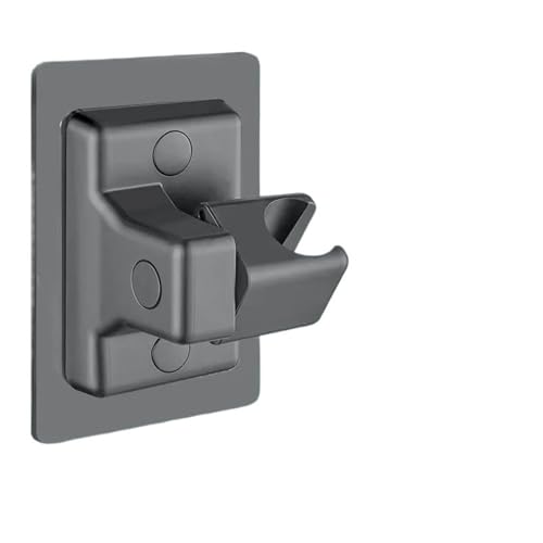 Duschkopf Halterungen Duschkopfhalter Wandmontiertes Duschregal Selbstklebende verstellbare drehbare Handhalterung Badezimmerzubehör(Grey) von OPIGJUFD