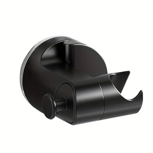 Duschkopf Halterungen Duschkopfhalterung, 1–4 Stück, selbstklebend, verstellbar, universeller Saugnapfhalter, starke, belastbare Duschkopfhalterung(Black,3pcs) von OPIGJUFD