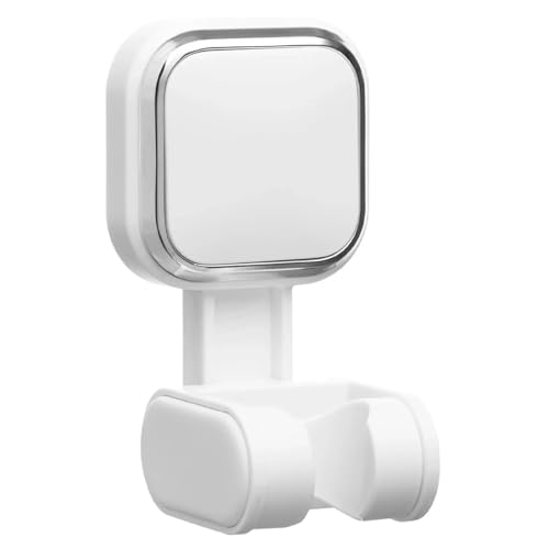Duschkopf Halterungen Duschkopfständer, verstellbar, wandmontierter Duschkopfständer, selbstklebender Duschkopf-Handbrauseständer, Badezimmerzubehör(White) von OPIGJUFD