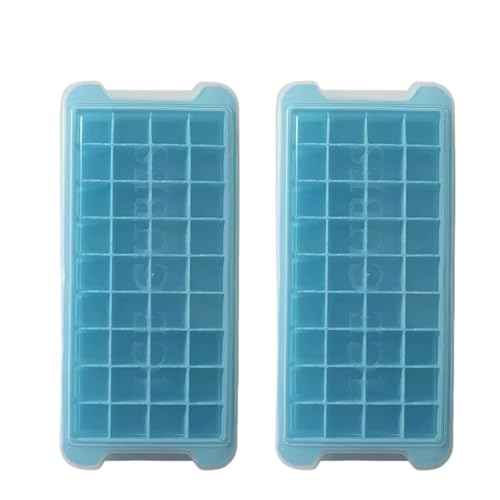 Eiswürfelform 1-4PCS Silikon Eis Fach Cube Formen Einfach Release Quadratische Form for Whiskey Ball Maker Küche Liefert(Blue-2PCS) von OPIGJUFD