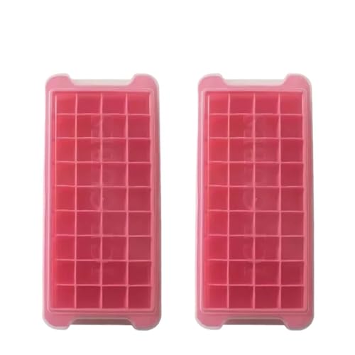 Eiswürfelform 1-4PCS Silikon Eis Fach Cube Formen Einfach Release Quadratische Form for Whiskey Ball Maker Küche Liefert(Pink-2PCS) von OPIGJUFD