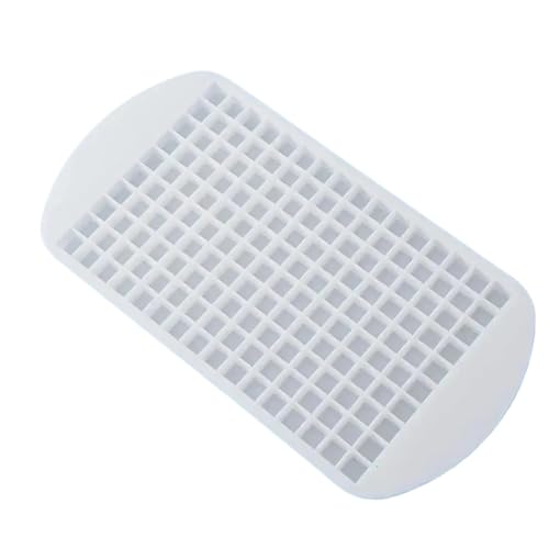 Eiswürfelform 1 Stück/2 Stück – Große Kapazität, 160 Gitter, Silikon-Obst-Eiswürfelbereiter, DIY, kleine quadratische Form, Küche, unverzichtbar for Zuhause(Off white) von OPIGJUFD