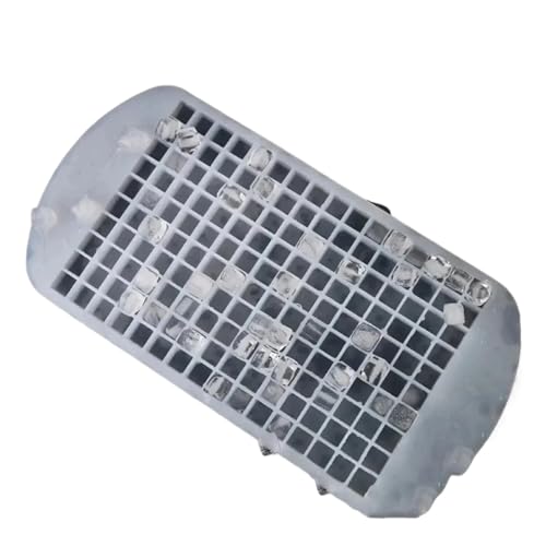 Eiswürfelform 1 Stück/2 Stück – Große Kapazität, 160 Gitter, Silikon-Obst-Eiswürfelbereiter, DIY, kleine quadratische Form, Küche, unverzichtbar for Zuhause(Transparent white-2p) von OPIGJUFD