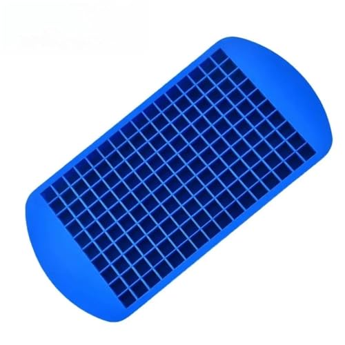 Eiswürfelform 160 Grid Silikon Ice Tray Cubes Faltbare Mold Breaker Kleine Quadratische Maker(Blue) von OPIGJUFD