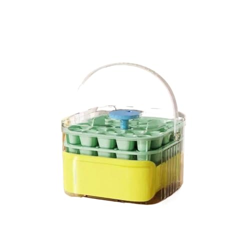 Eiswürfelform Doppelschichtige Eiswürfelform mit 50 Gittern, Presstyp, unverzichtbares Küchenzubehör(COLOR01) von OPIGJUFD