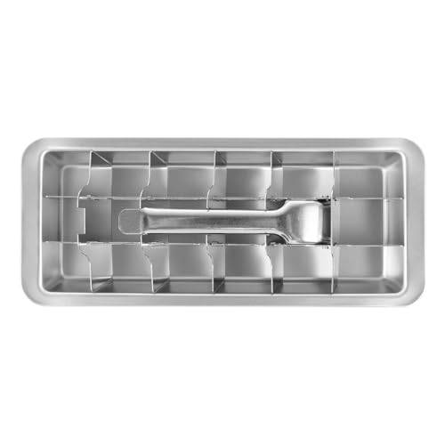 Eiswürfelform Eiswürfelform aus Edelstahl mit 18 Fächern – Metall-Maker for Partys und den täglichen Gebrauch, abnehmbar, for Selbermachen Eiswürfelform Eiswürfelform aus Edelstahl mit 18 Fächern – Metall-Maker for Partys und den täglichen Gebrauch, abnehmbar, for Selbermachen von OPIGJUFD