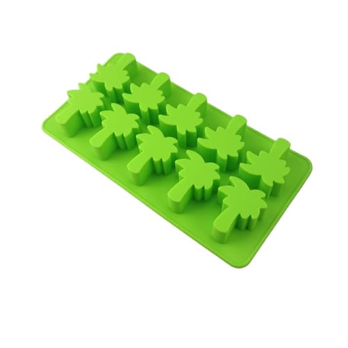 Eiswürfelform Eiswürfelschale Silikon Ananas Kokosnuss Baum Form for Getränke Whisky machen Zubehör(1pcs Coconut Tree) von OPIGJUFD