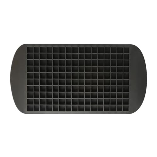 Eiswürfelform Silikon-Eiswürfelschale, 160 Mulden, faltbare Mini-Form, wiederverwendbar, kleine quadratische Würfel for Cocktails, kalte Getränke(Black,3Pc) von OPIGJUFD