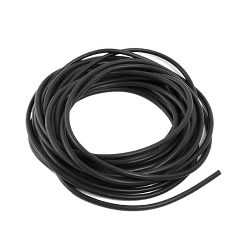OPIGJUFD Aquarium Schlauch 1,0 m/3,0 m/5,0 m/10,0 m/20,0 m Weiches Silikon Aquarium Sauerstoffpumpe Schlauch Luftblase Stein Aquarium Fisch Tank Teich Pumpe Rohr Lebensmittel Grade Material(Black,2M) von OPIGJUFD