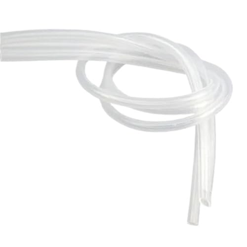 OPIGJUFD Aquarium Schlauch Aquarium 1,0 m/3,0 m/5,0 m/10,0 m Sauerstoffpumpe Schlauch Luftblase Stein Aquarium Fisch Tank Teich Pumpe Rohr 4 * 6,0mm Weiß Schwarz Farbe(Regular Version 4MM,10m) von OPIGJUFD