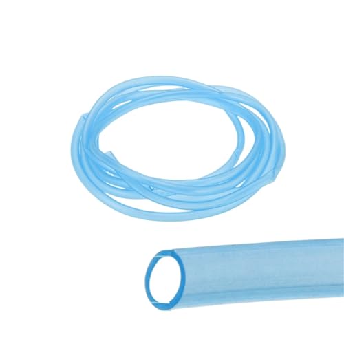 OPIGJUFD Aquarium Schlauch UXCELL 2,0 mt 2,5 mt 12,0 mt Aquarium Airline-Schlauch Standard Aquarium Transparent Schlauch 4,0mm Silikonschlauch for Aquarium Luftpumpe(Blue 2.5m) von OPIGJUFD