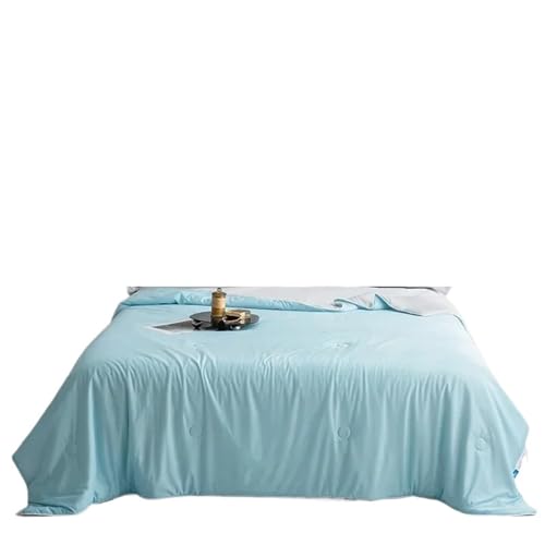 OPIGJUFD Cooling Blanket Kühldecke, Klimaanlagendecke for den Sommer, Eisseide in Reiner Farbe, leichte und weiche Kaltdecke for Doppel-/Kingsize-Betten(150X200cm) von OPIGJUFD