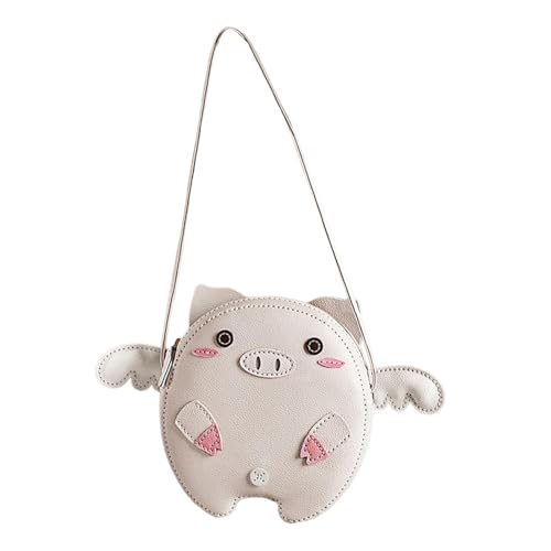 OPIGJUFD DIY Kunstleder-Handtaschen-Herstellungsset DIY-Umhängetaschen-Herstellungsset for Frauen for Anfänger, Tierform, PU-Leder(White) von OPIGJUFD