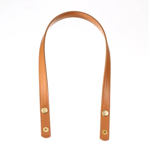 OPIGJUFD DIY Kunstleder-Handtaschen-Herstellungsset Taschengürtel Abnehmbarer PU-Ledergriffriemen Taschengriff Taschenzubehör DIY Einfarbiges Gepäck Ersatzknopfband(Dark Yellow) von OPIGJUFD