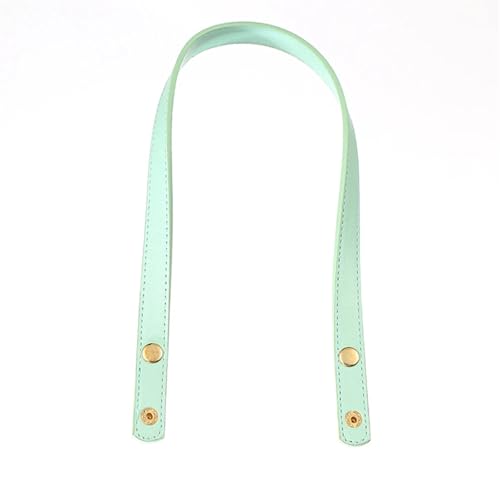 OPIGJUFD DIY Kunstleder-Handtaschen-Herstellungsset Taschengürtel Abnehmbarer PU-Ledergriffriemen Taschengriff Taschenzubehör DIY Einfarbiges Gepäck Ersatzknopfband(Light Green) von OPIGJUFD