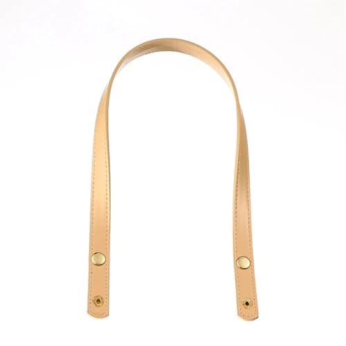 OPIGJUFD DIY Kunstleder-Handtaschen-Herstellungsset Taschengürtel Abnehmbarer PU-Ledergriffriemen Taschengriff Taschenzubehör DIY Einfarbiges Gepäck Ersatzknopfband(Light Yellow) von OPIGJUFD