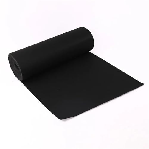 OPIGJUFD Messeteppich Rot Hochzeitsgangteppich Anti-Rutsch-Hochzeits-Roter Teppich Hochzeit Roter Teppich Party Bühnenteppich Hochzeitsteppich(Black,9M_1M) von OPIGJUFD