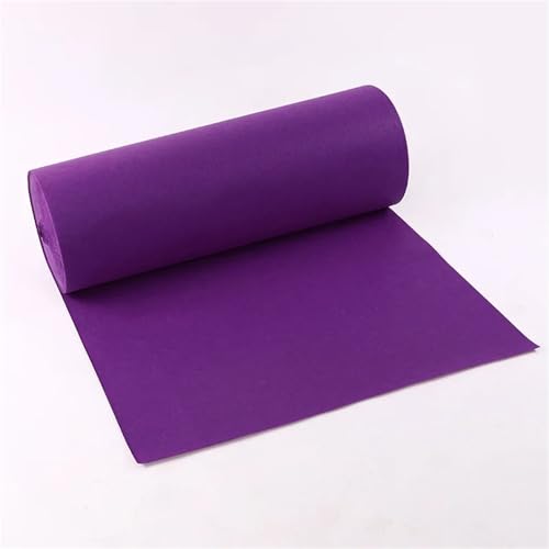 OPIGJUFD Messeteppich Rot Hochzeitsgangteppich Anti-Rutsch-Hochzeits-Roter Teppich Hochzeit Roter Teppich Party Bühnenteppich Hochzeitsteppich(Purple,6M_1.2M) von OPIGJUFD