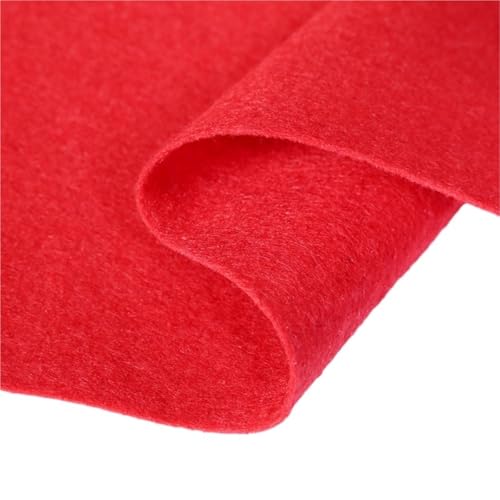 OPIGJUFD Messeteppich Rot Hochzeitspartymatte Indoor- und Outdoor-Gang-Teppichläufer(Red,3.0 M_1.2M) von OPIGJUFD