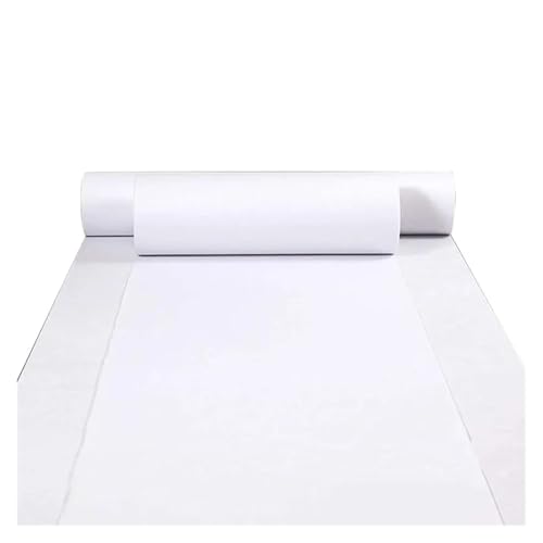 OPIGJUFD Messeteppich Rot Hochzeitsteppich, weicher Boden, Outdoor-Hochzeitsgangläufer, Teppich, Zeremonie, Party, Bühne, Eventdekoration, rutschfest(White,8M_1M) von OPIGJUFD