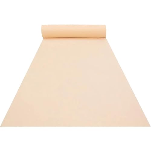 OPIGJUFD Messeteppich Rot Hochzeitsteppich Hochzeitsgang Weiß Rot Gang Zeremonie Party Teppich Indoor Outdoor Party(Champagne,10M_1M) von OPIGJUFD