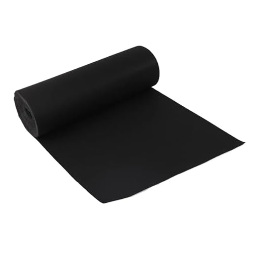 OPIGJUFD Messeteppich Rot Hochzeitsteppich Rutschfester weißer Hochzeitsteppich Roter Hochzeitsteppich Zeremonie Bühnenteppich Hochzeitsteppich Hochzeitsteppich(Black,6M_1M) von OPIGJUFD