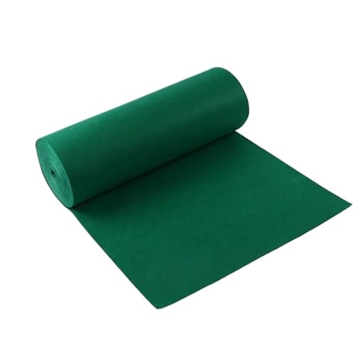 OPIGJUFD Messeteppich Rot Hochzeitsteppich Rutschfester weißer Hochzeitsteppich Roter Hochzeitsteppich Zeremonie Bühnenteppich Hochzeitsteppich Hochzeitsteppich(Green,6M_1.2M) von OPIGJUFD