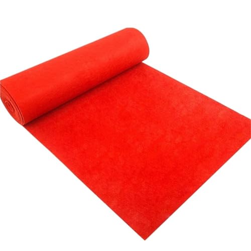 OPIGJUFD Messeteppich Rot Roter Outdoor-Teppich Roter Teppich for Hochzeit Hotel Festival Korridor Feier Dekor Event Teppich(5M_1.2M) von OPIGJUFD