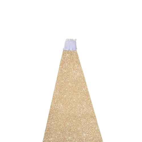 OPIGJUFD Messeteppich Rot Teppichläufer Runway Glitter Teppich for Hochzeit Weihnachten Outdoor Zubehör Bankett Party(Champagne,30.0M_1.5M) von OPIGJUFD