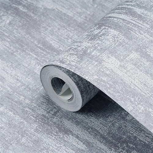 OPIGJUFD Tapete Wohnzimmer Solide, einfache, moderne Metallic-Tapetenrolle, Zement, Beton, Textur, Tapeten, Schlafzimmer, Wohnzimmer, Bekleidungsgeschäft, Wohnkultur(ZS902) von OPIGJUFD