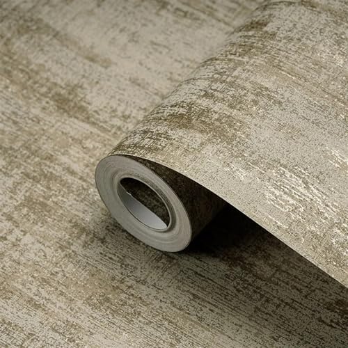 OPIGJUFD Tapete Wohnzimmer Solide, einfache, moderne Metallic-Tapetenrolle, Zement, Beton, Textur, Tapeten, Schlafzimmer, Wohnzimmer, Bekleidungsgeschäft, Wohnkultur(ZS904) von OPIGJUFD