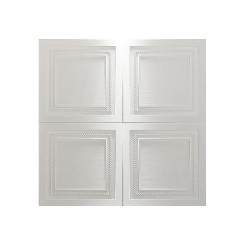 OPIGJUFD Tapete Wohnzimmer Tapete selbstklebende wasserdichte Schlafzimmertapete Deckenaufkleber Dekoration 3D dreidimensionaler Wandaufkleber(Creamy-white) von OPIGJUFD