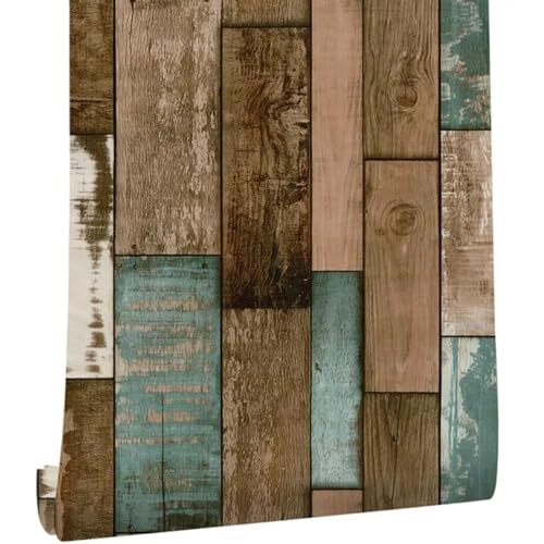 OPIGJUFD Tapete Wohnzimmer Wasserdichte Holz Vinyl Tapetenrolle Self Adhesive Decor Kontakt Papier Türen Schrank Desktop Moderne Möbel Dekorative Aufkleber(90063,45cm x 6m) von OPIGJUFD
