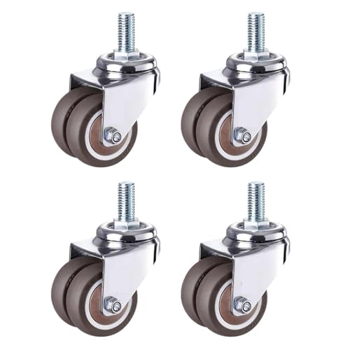 Rollen Für Möbel 4 Teile/satz 2 ”Heavy Duty Swivel Stem Gummi Caster Räder M12 X 25mm Feststellrollen Ersatz for Möbel(Set 2) von OPIGJUFD