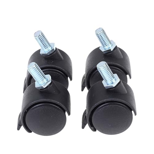 Rollen Für Möbel 4Pcs 30,0mm Stuhl Rad Möbel Caster Swivel Castor Bremse Ersetzen Hardware Trolley Stille(Color1) von OPIGJUFD