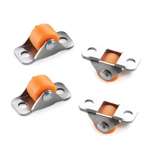 Rollen Für Möbel Universal Rad Selbstklebende Möbel Hardware Tablett Caster Rollen Gerade Basis Roller(Color 02) von OPIGJUFD