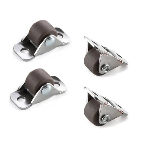 Rollen Für Möbel Universal Rad Selbstklebende Möbel Hardware Tablett Caster Rollen Gerade Basis Roller(Color1) von OPIGJUFD