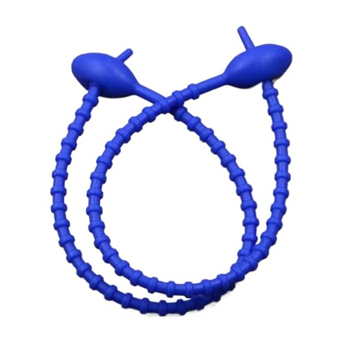 Silikon Kabelbinder 10Pcs Silikon Reusable Tasche Krawatten Twist Draht Befestigen Kabel Zip Krawatte Headset Daten Linie Draht Universal(Dark blue) von OPIGJUFD