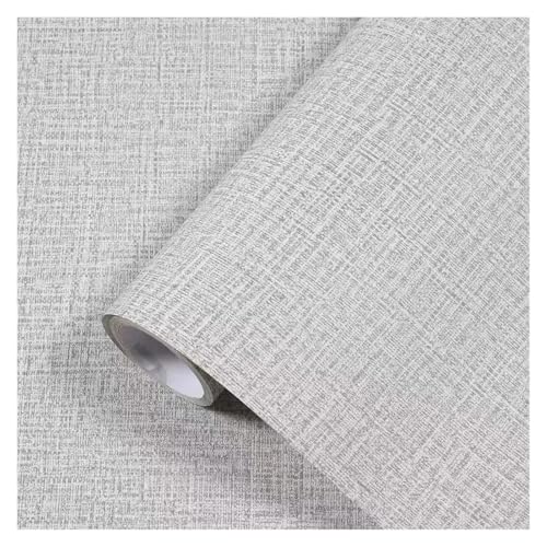 Tapete Wohnzimmer Kunstrasen-Leinen-Tapete for Abziehen und Aufkleben, abnehmbar, einfach geprägtes strukturiertes Papier, selbstklebende Raumwanddekoration(YMQH,50cmx100cm) von OPIGJUFD