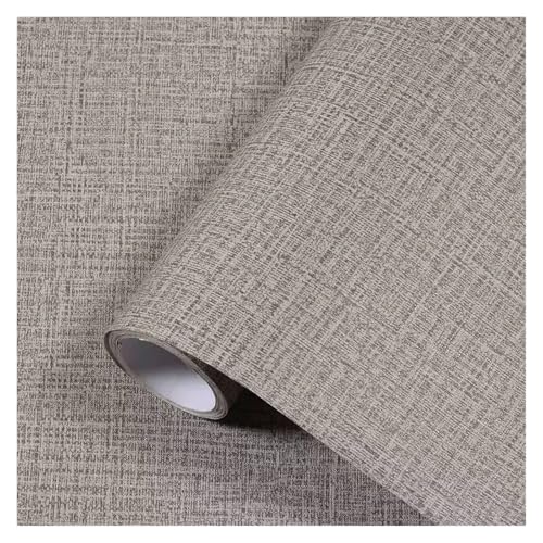 Tapete Wohnzimmer Kunstrasen-Leinen-Tapete for Abziehen und Aufkleben, abnehmbar, einfach geprägtes strukturiertes Papier, selbstklebende Raumwanddekoration(YMSH,60cmx40cm) von OPIGJUFD