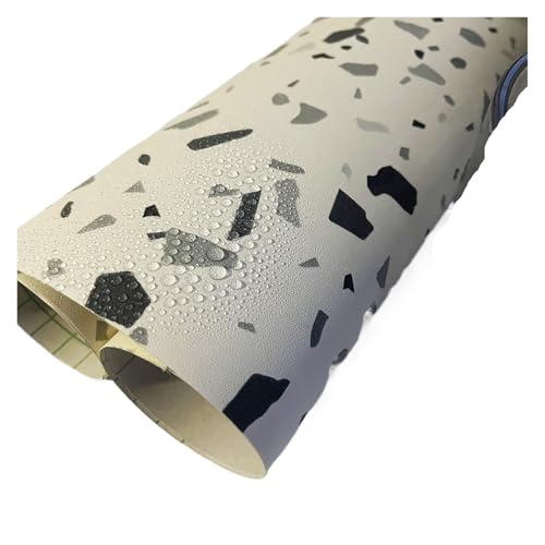 Tapete Wohnzimmer Wasserdichte fragmentierte Marmorfliesenaufkleber for Badezimmer, Wand, Boden, Dekor, PVC, selbstklebende, dicke Bodenaufkleber for Schlafzimmer(30cmx100cm) von OPIGJUFD